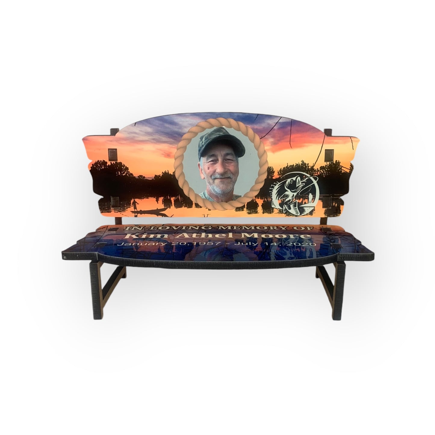 Memorial Bench Bass Fishing