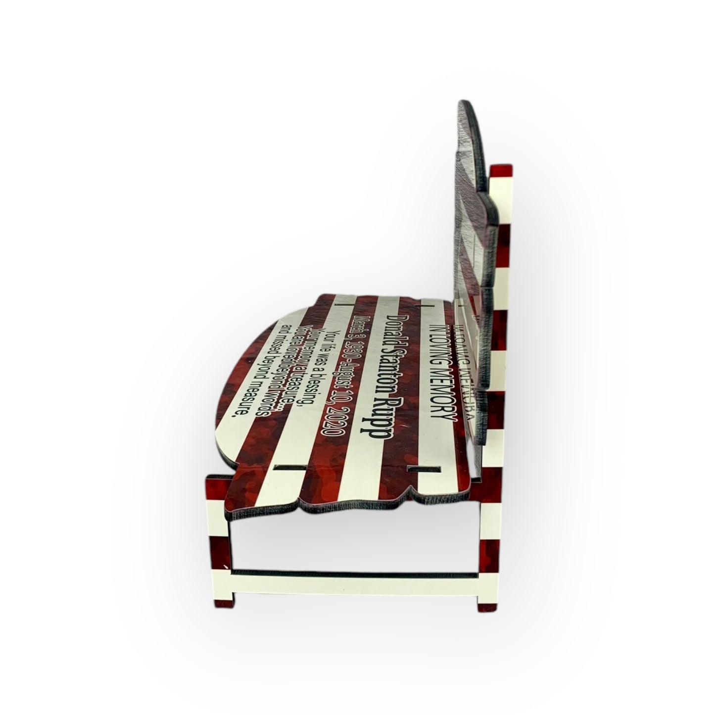 Memorial Bench American Flag