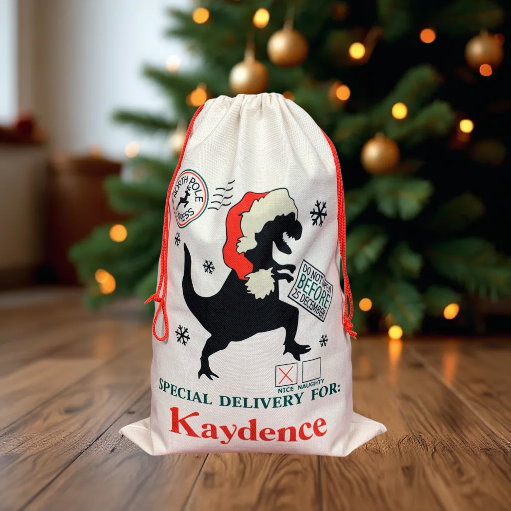 T-Rex Santa Sack