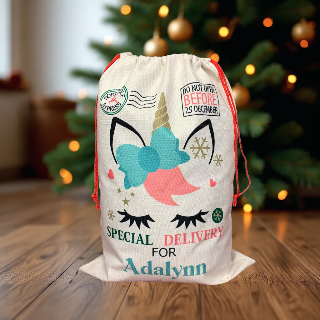 Unicorn Santa Sack