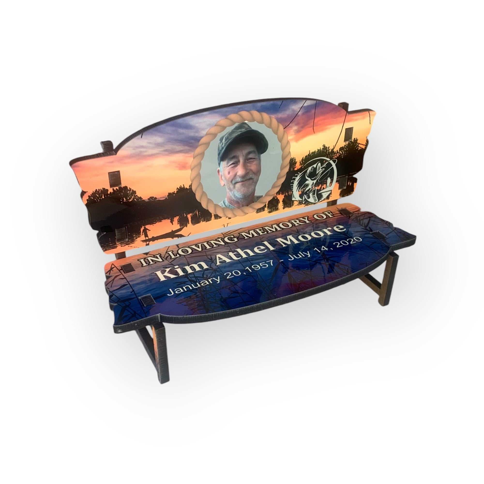 Memorial Bench Bass Fishing