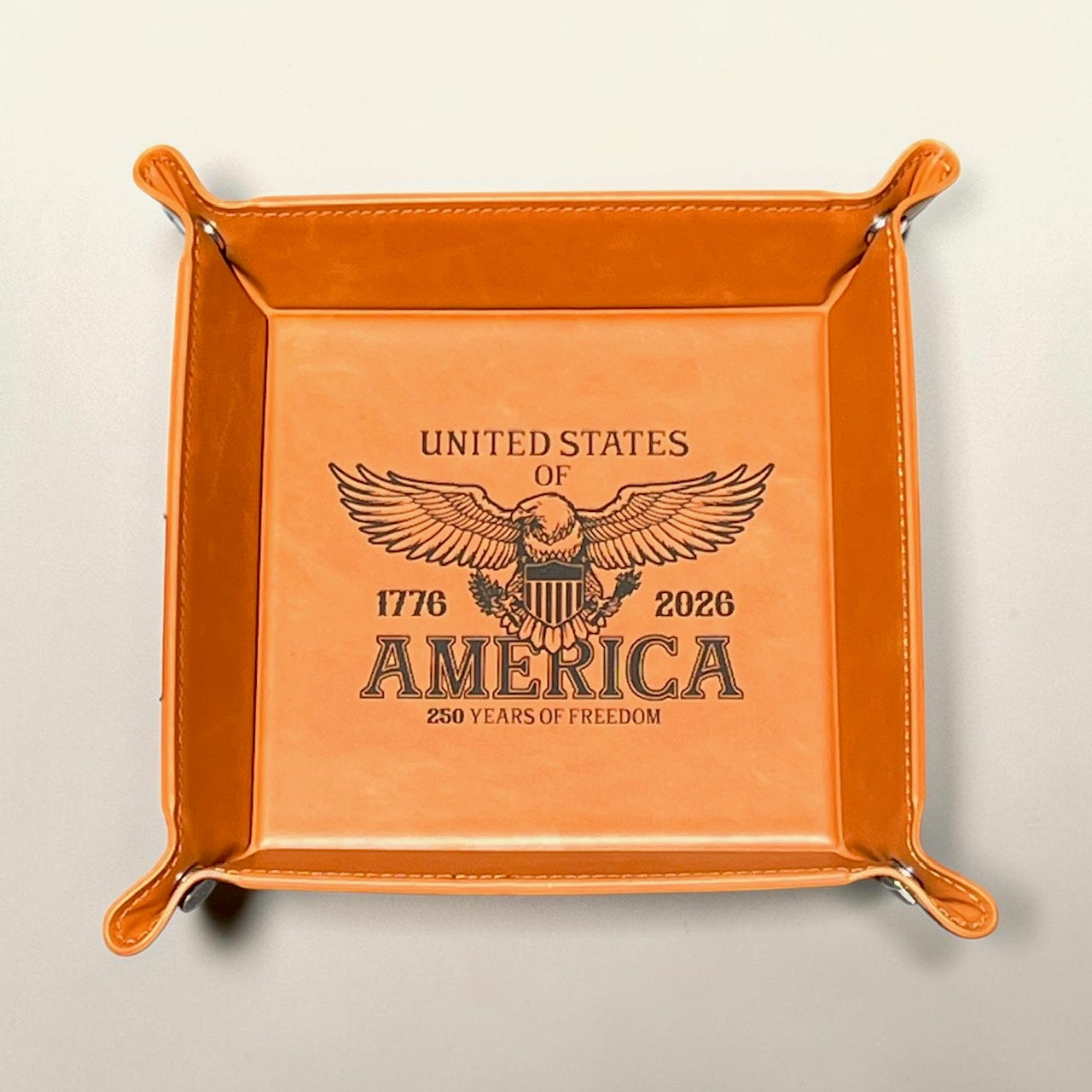 America 250 - Premium Leatherette Valet Tray