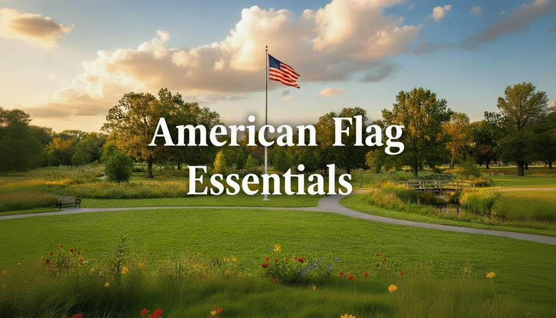 American Flag Essentials Banner - Centered Text