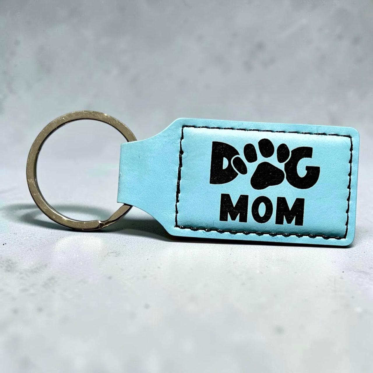 Dog Mom PREMIUM Leatherette Keychain