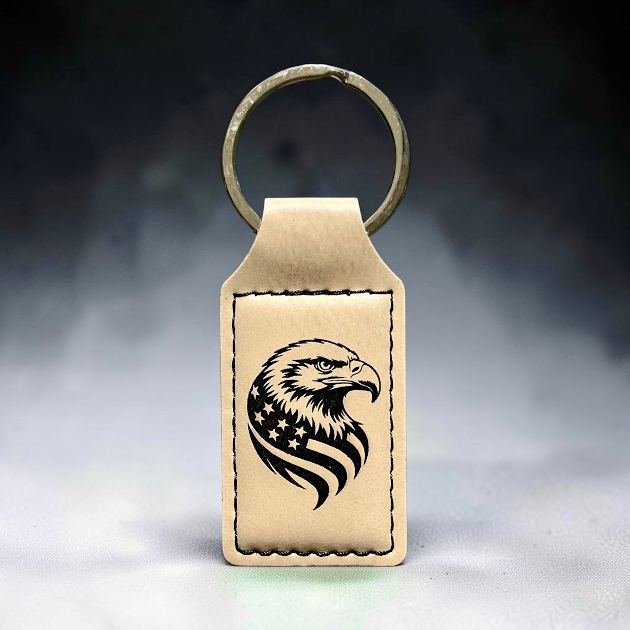Eagle American Flag Keychain