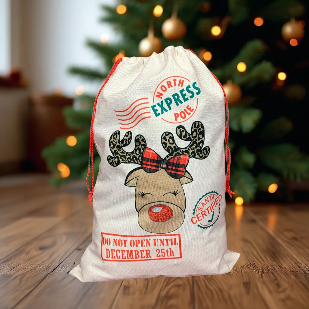 Female Reindeer Santa Sack