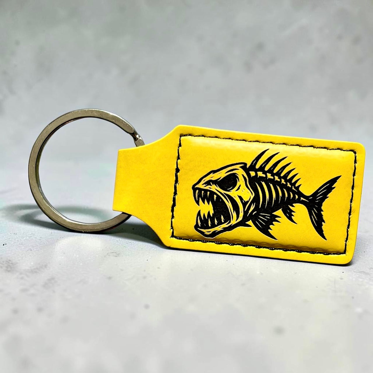 fish-skeleton-yellow-keychain