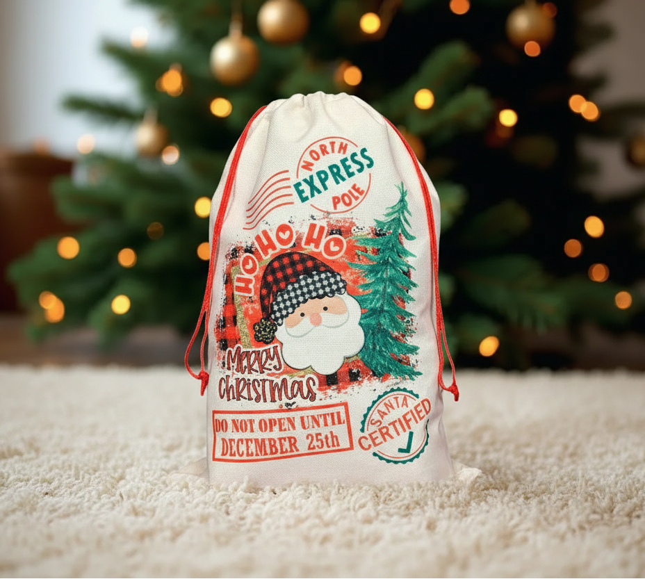 Santa Character Santa Sack - carpet flooring